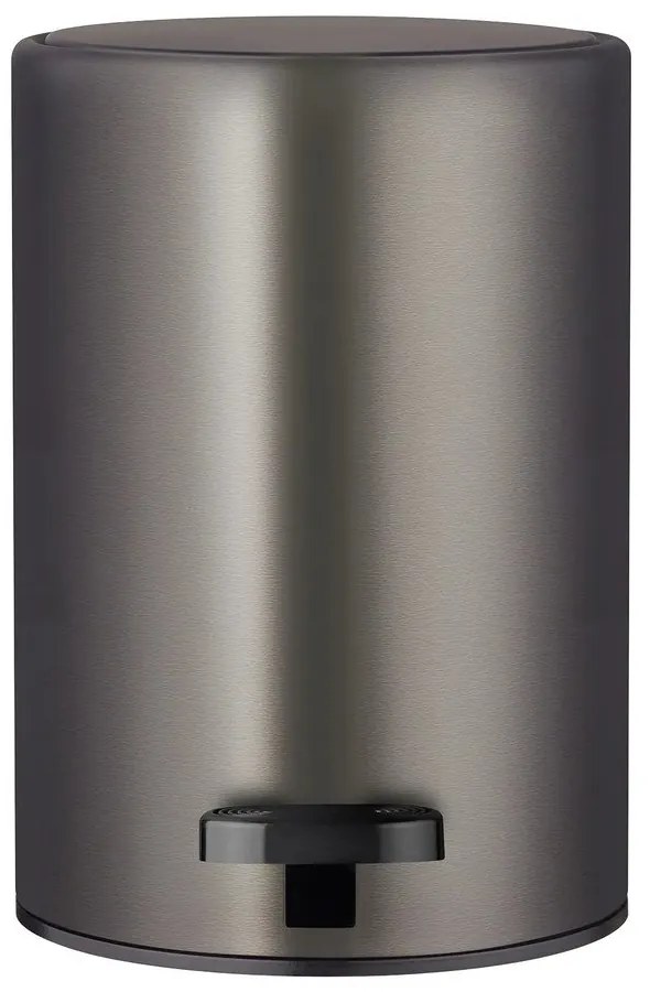 Cestino per la spazzatura grigio scuro in acciaio con pedale 3 l Modo – Blomus