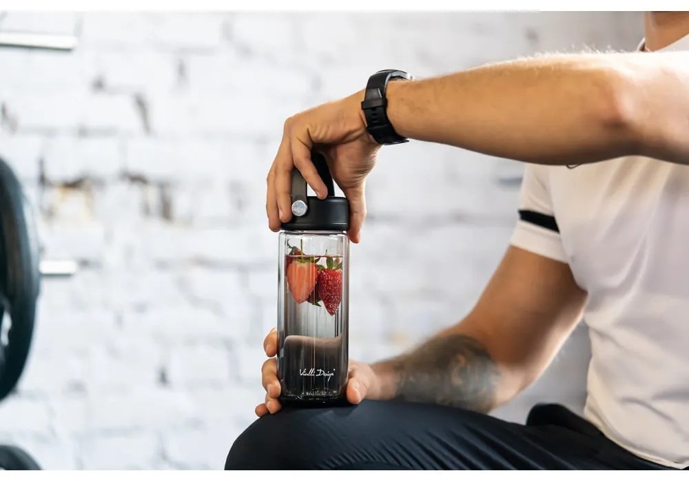 Bottiglia nera in vetro 350 ml Fuori – Vialli Design