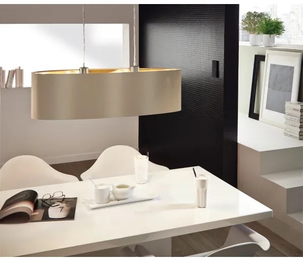 Eglo 31613 - Lampadario a cavo MASERLO 2xE27/60W/230V