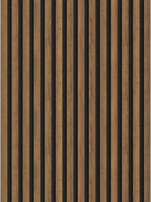 Mexen Lam-F doghe di legno acustiche 275 x 31,5 cm, feltro 6 mm, Rovere Mocca - S105-275317-2812-074