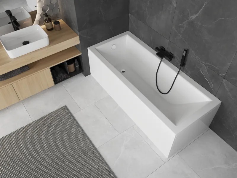 Mexen Cubik vasca da bagno rettangolare 170 x 80 cm con pannellatura, bianca - 55031708000X