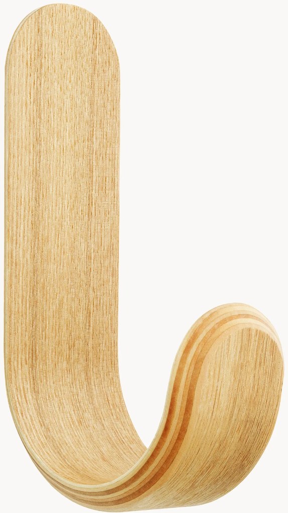 Gancio da parete in legno Curve