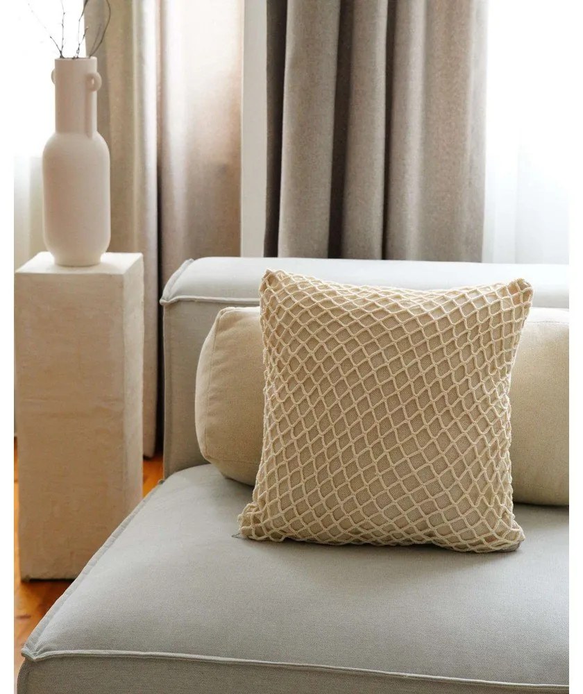 Federa decorativa in cotone 43x43 cm Net – Mioli Decor