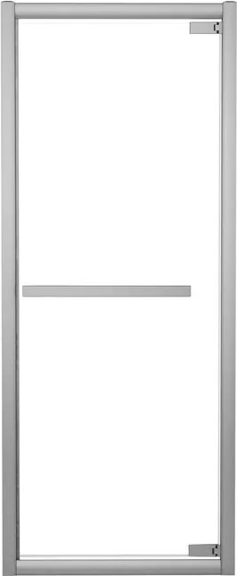 Porta doccia Namara con apertura battente  L 75-80 cm x H 195 cm per nicchia in vetro trasparente SP. 8 mm, profilo lucido cromo,