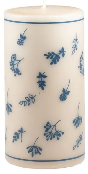 Candela beige, tempo di combustione 87 h Fleur - Unipar