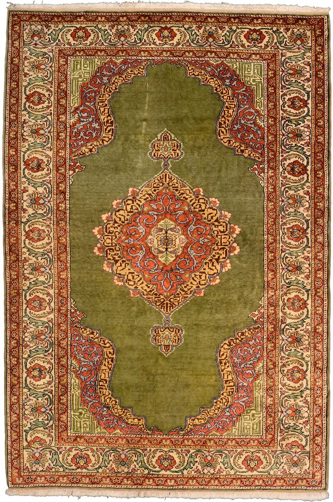 Kaiseri Tappeto 130 x 180 Giallo (Tacchino) Annodato A Mano