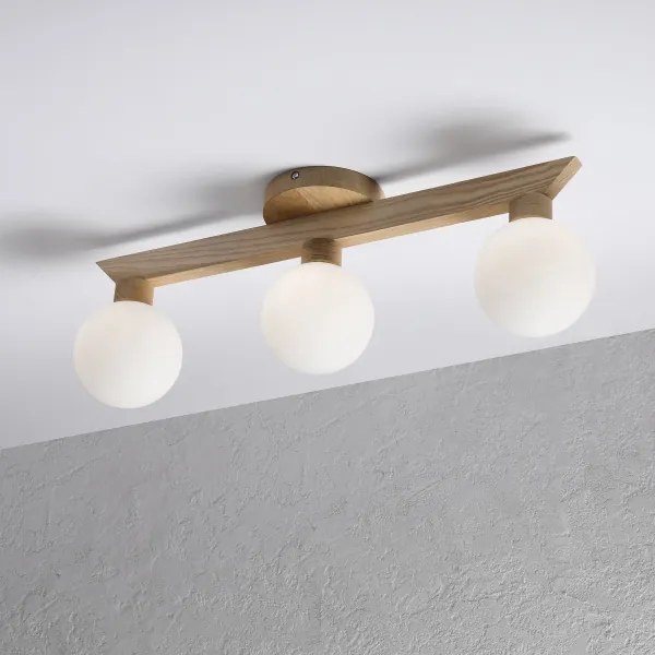 Plafoniera ANTONIO 3xG9/5W/230V rovere/bianco