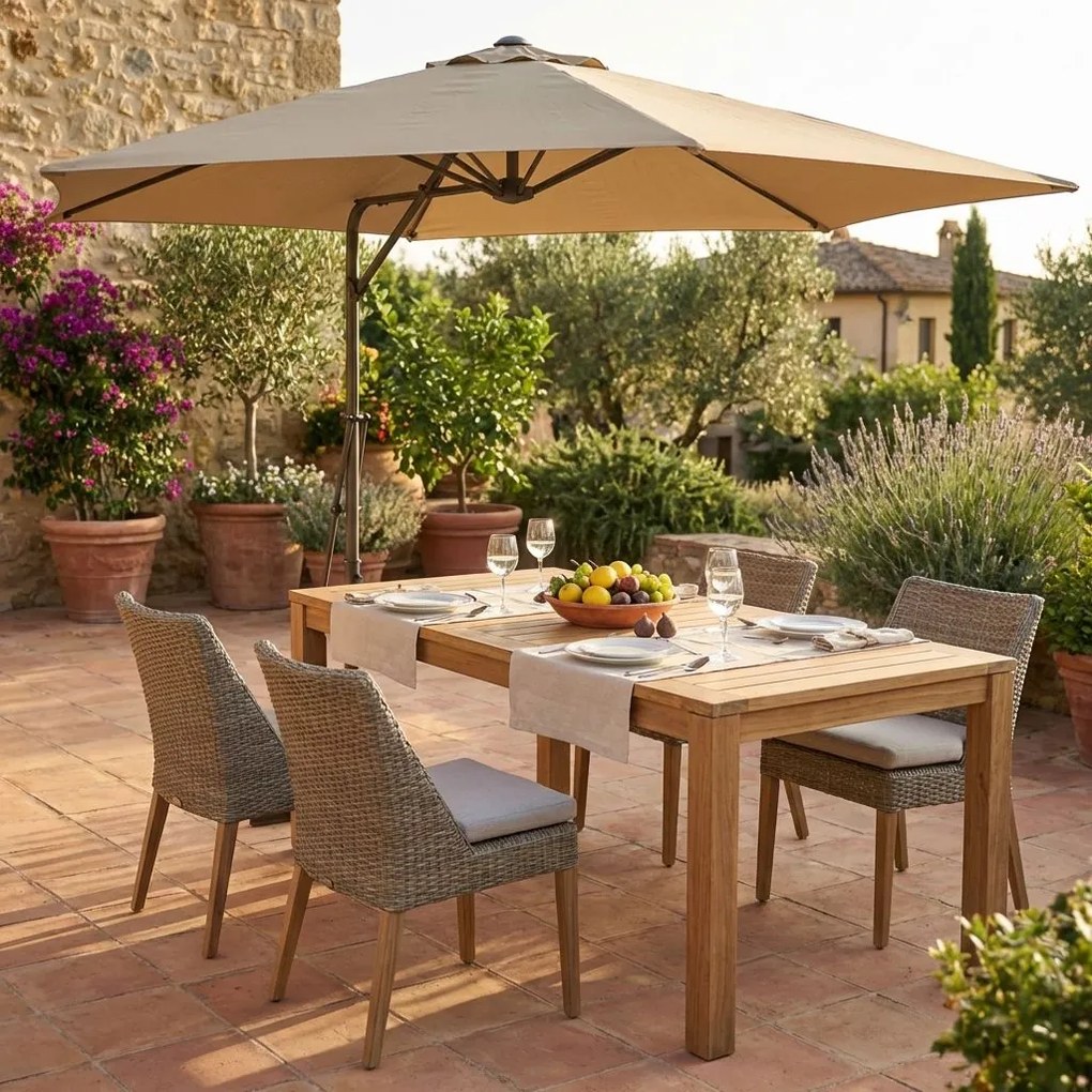 VERSUS - ombrellone da giardino decentrato