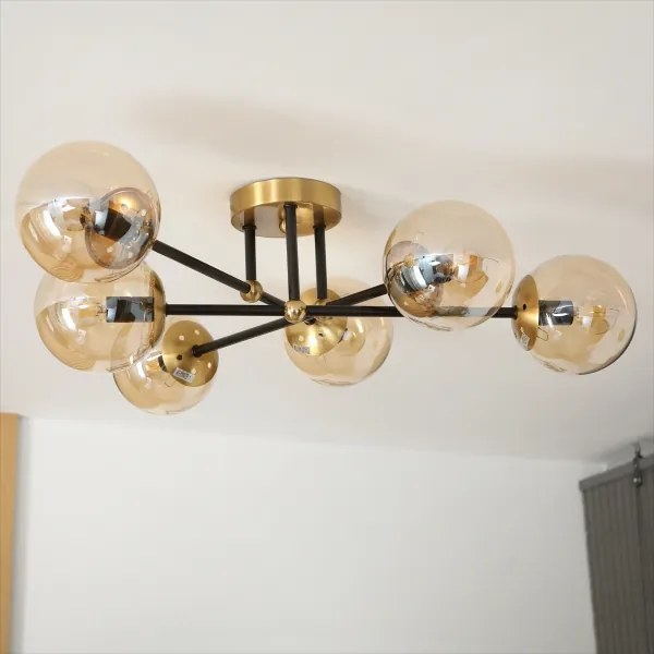 Brilagi - Lampadario da soffitto MALIVA 6xE14/15W/230V dorato