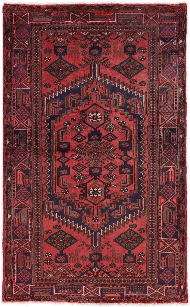 Hamedan Tappeto 130x210 (Iran) Annodato A Mano