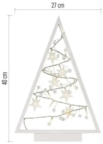 Decorazione natalizia LED 15xLED/2xAA albero