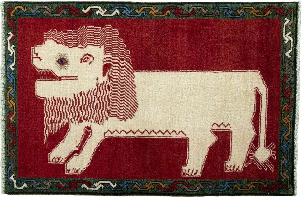 Gabbeh Tappeto persiano 130 x 80 Rosso (Iran) Annodato A Mano