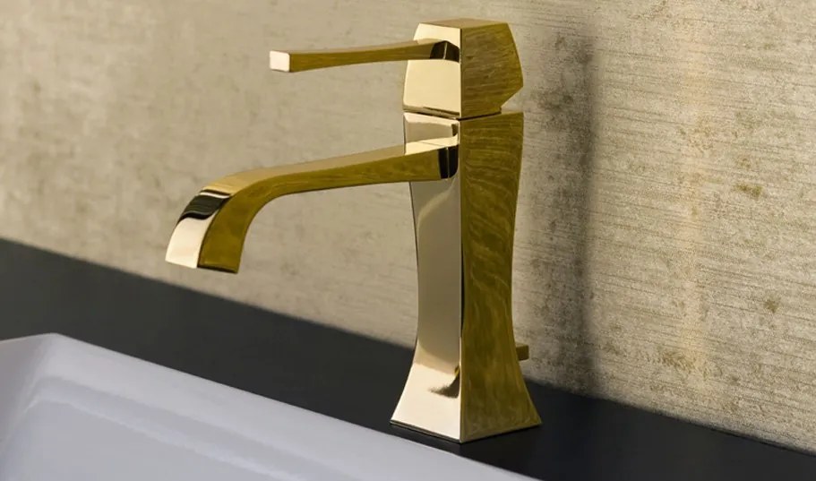 Miscelatore Lavabo monocomando Oro Mimi 31101 Gessi