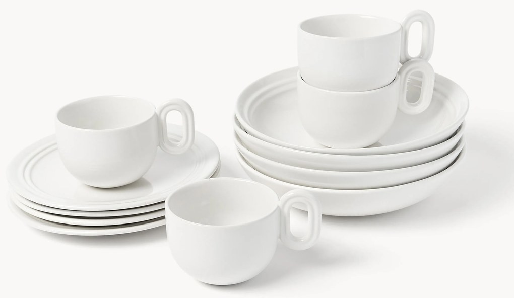 Servizio da tavola per colazione fatto a mano Stevns, 4 persone (12 pz)
