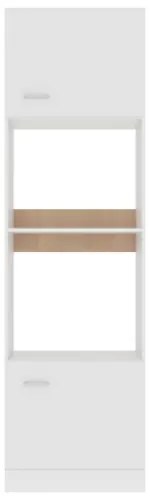 Armadio per Microonde Bianco 60x57x207 cm in Truciolato