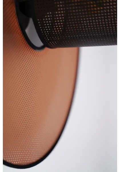 Duolla - Applique TOKYO SHINY 1xE27/15W/230V diametro 50 cm rame/nero