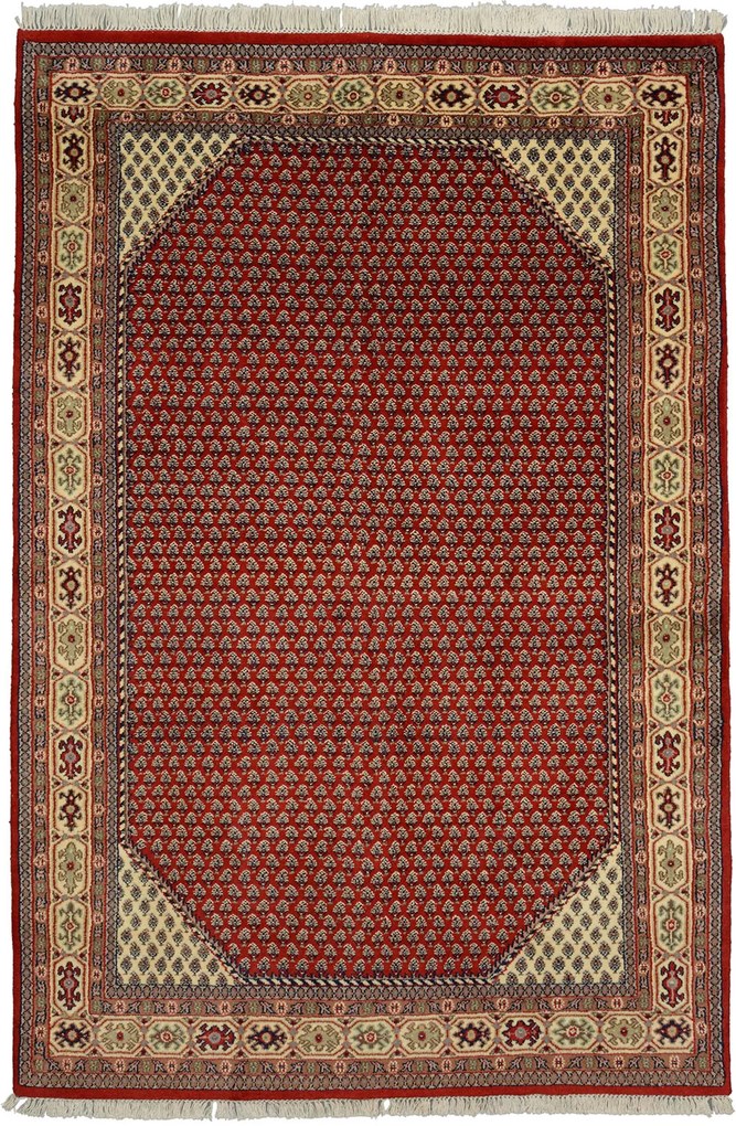 Mir Tappeto orientale 240 x 160 Rosa (Indian) Annodato A Mano