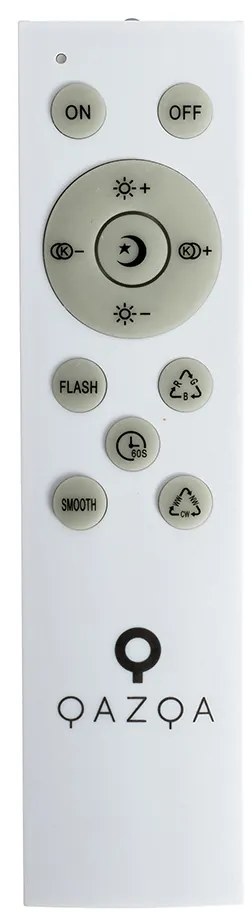 Plafoniera intelligente bianca 38 cm effetto stella con LED e telecomando - Extrema