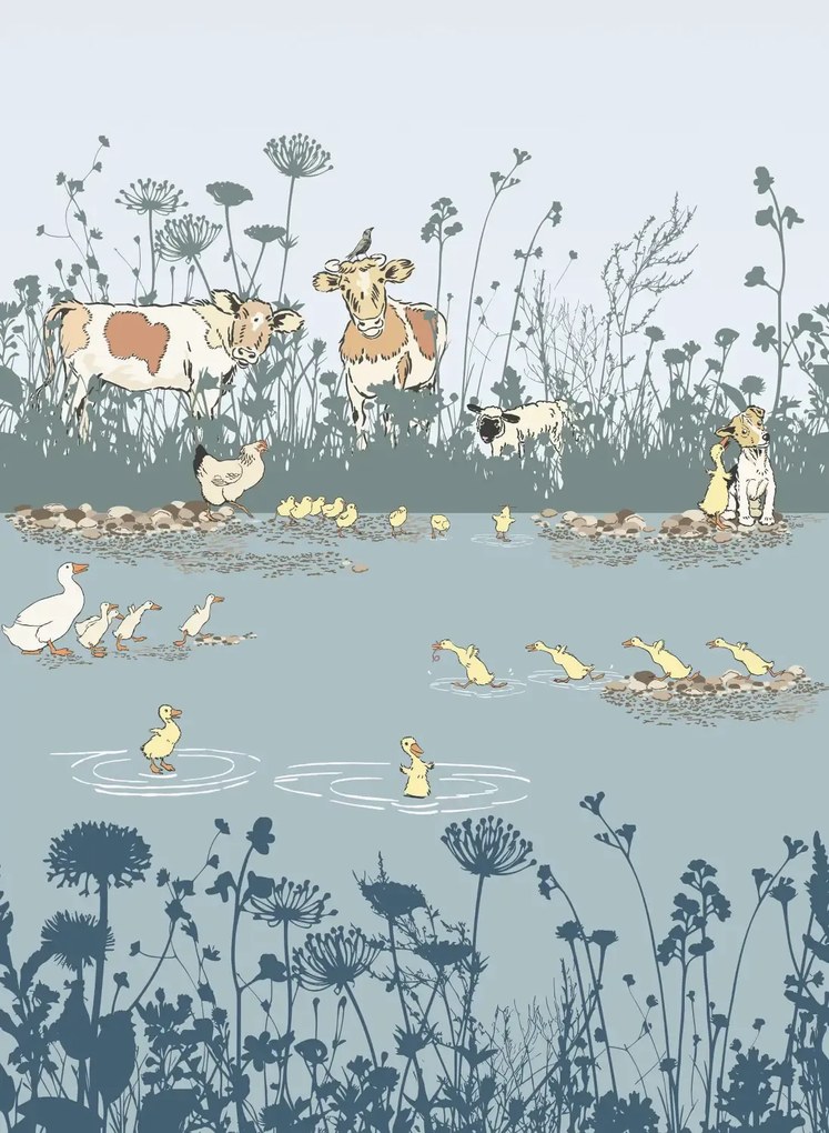 Little Greene Carta da parati Riverside Capers - Moo