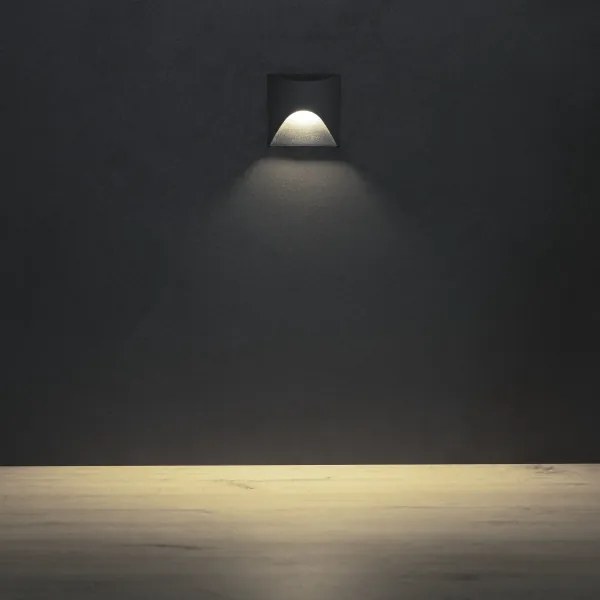 Kanlux 39140 - Applique per scale EXIN LED/2,5W/230V 4000K IP65 antracite, squadrata