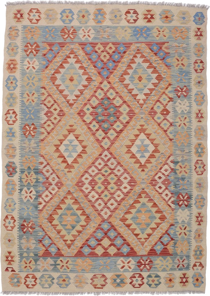 Kilim Tappeto 130 x 180 (Afghanistan) Tessuto A Mano