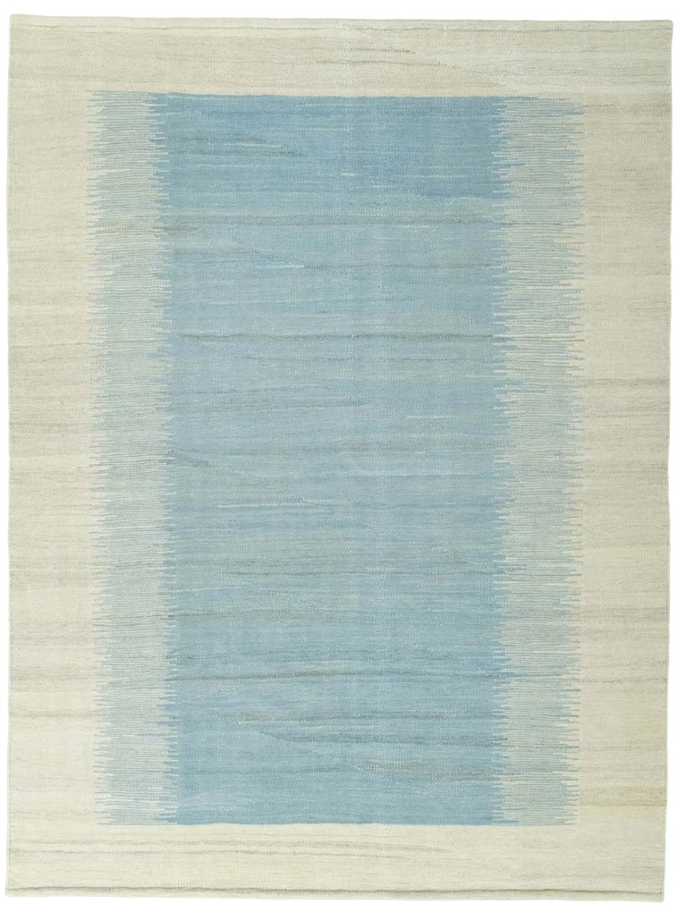 Kilim Tappeto 150 x 200 Blu (Iran) Tessuto A Mano