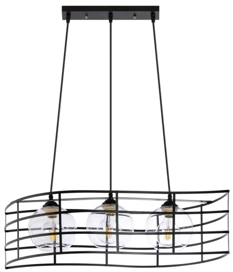 Lampadario a sospensione con filo 3xE27/60W/230V