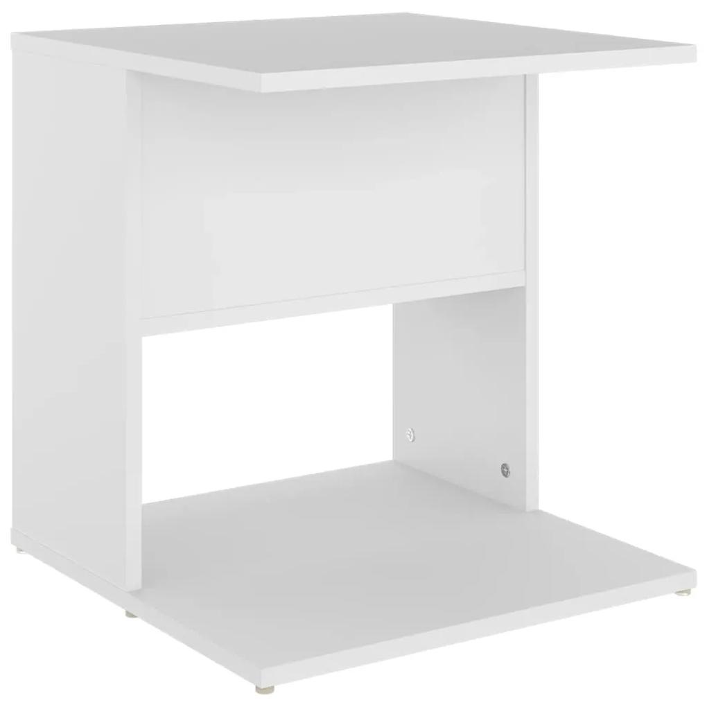 Tavolino bianco 45x45x48 cm in legno multistrato