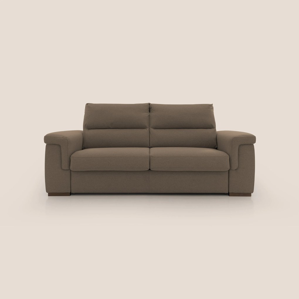 Magnolia divano letto con materasso alto 18 cm morbido schienale alto in tessuto smacchiabile T05