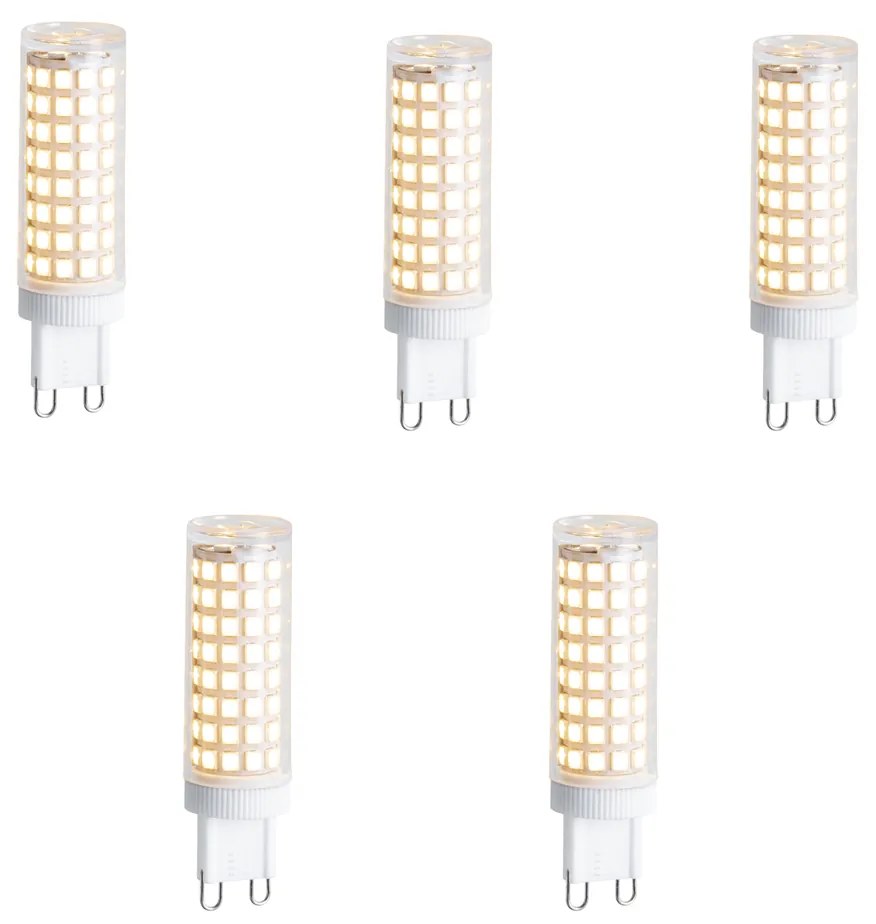 Set di 5 lampadine LED G9 dimmerabili 5,5W 500 lm 2700K