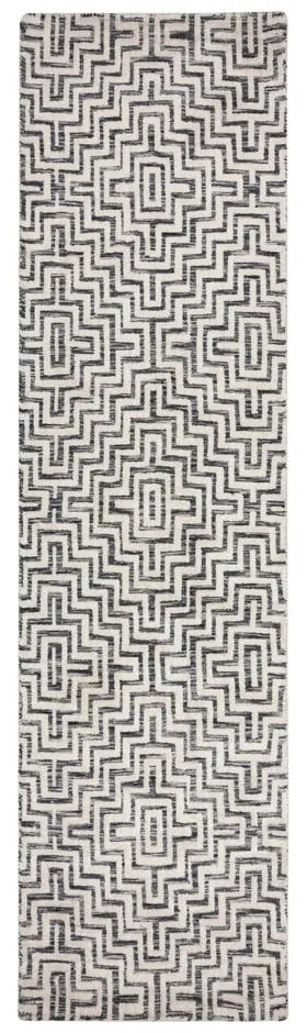Passatoia grigia 80x300 cm Rhett – Flair Rugs