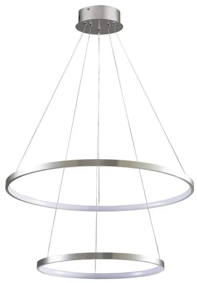 Lampadario LED a sospensione con filo LEA LED/35W/230V 4000K diametro 60 cm cromo