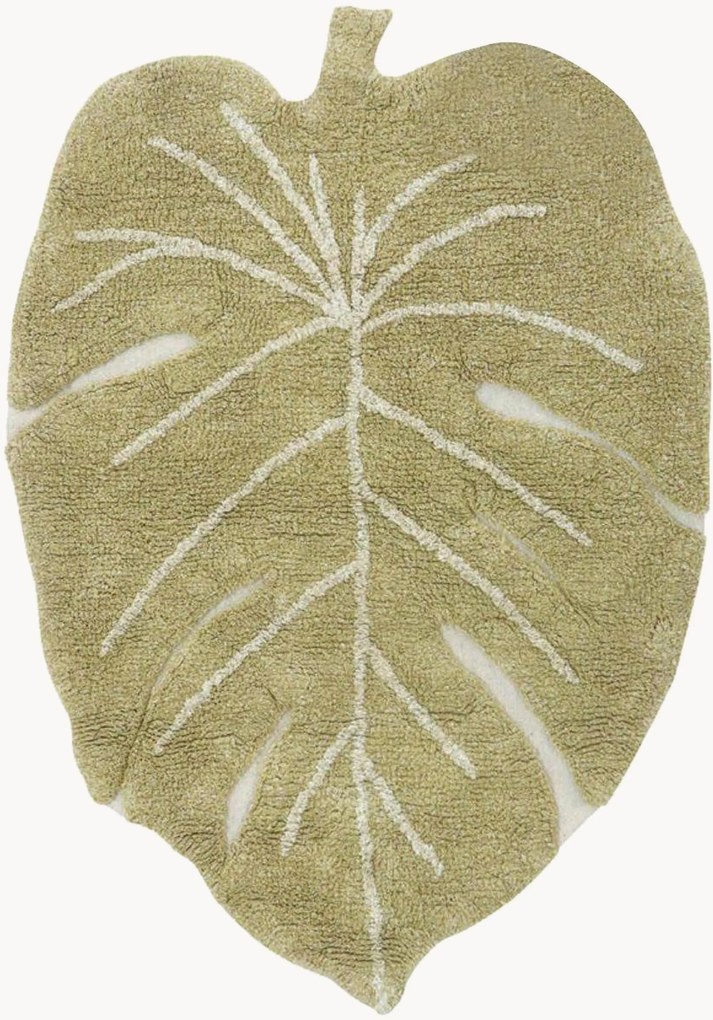 Tappeto per bambini fatto a mano con motivo in rilievo Mini Monstera