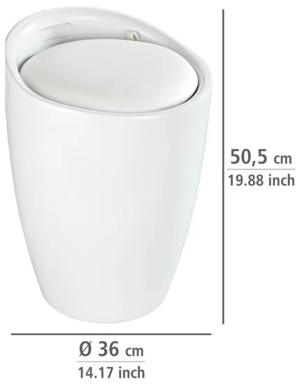 WENKO 24228100 - Sgabello CANDY 36x50,5 cm bianco/nero
