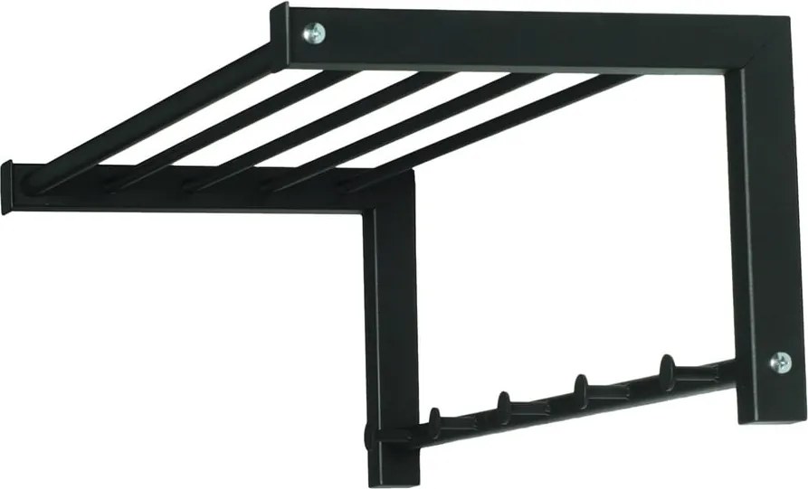 Attaccapanni da parete nero in metallo 78,5 cm Bergum – Spinder Design