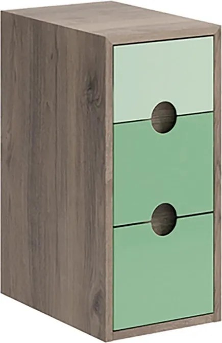 Cassetti in truciolare L 36 x L 45 cm verde Kompas VISOBATH