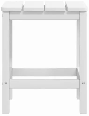 Tavolo da Giardino Adirondack Bianco 38x38x46 cm HDPE