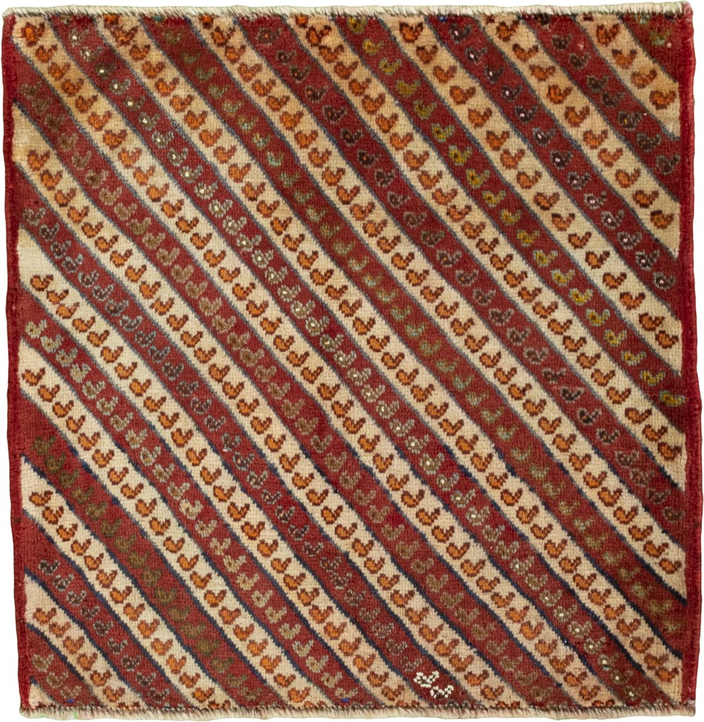 Shiraz Tappeto persiano 60x60 Rosso (Iran) Annodato A Mano