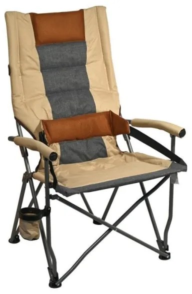 Sedia da campeggio pieghevole marrone