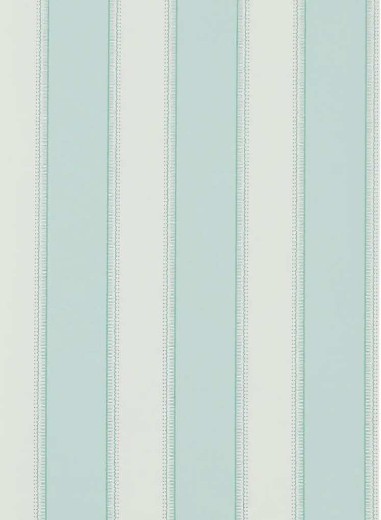 Nina Campbell Carta da parati Sackville Stripe - Aqua