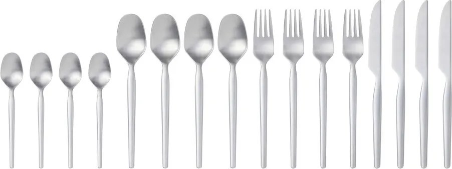 Posate argentate in acciaio inox 16 pz Dorotea – Gense