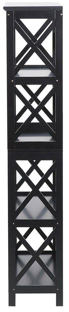 Set di mobili da ufficio legno chiaro e nero FOSTER/HINTON Beliani