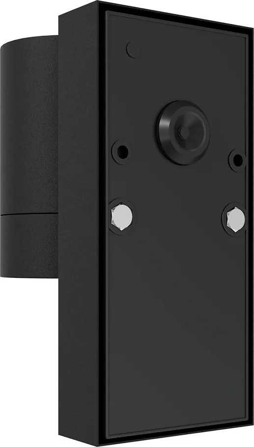 Applique GU10 con Sensore Crepuscolare IP65 per esterno - Nera