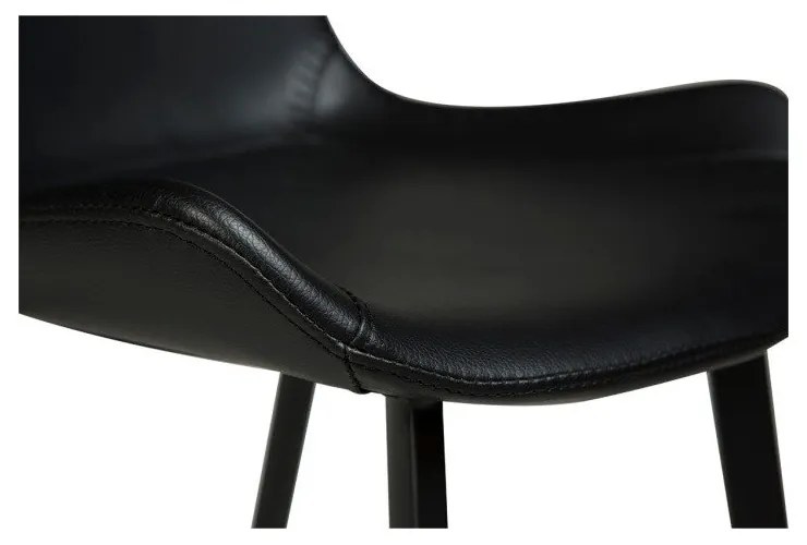Sgabello da bar in similpelle nera Hype - DAN-FORM Denmark