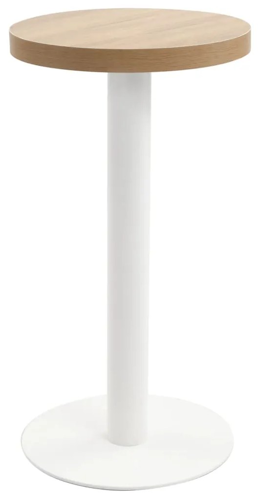 Tavolo Da Bistrot Marrone Chiaro 40 Cm İn Mdf /