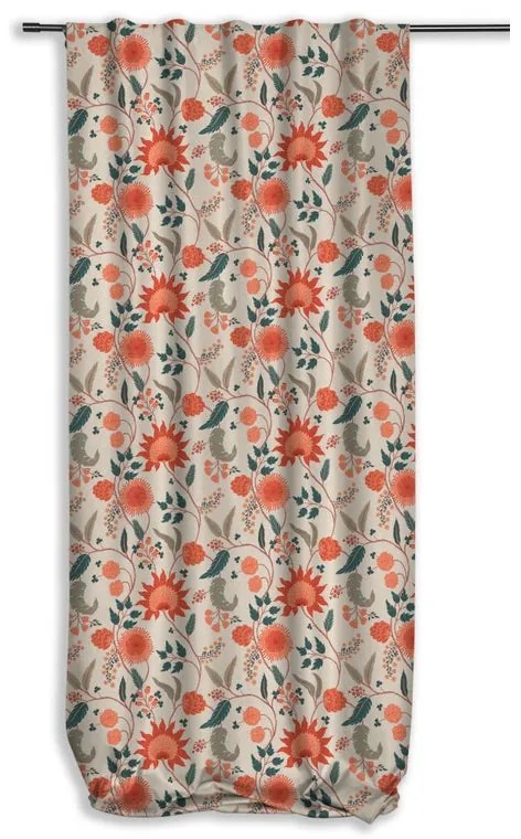 Tenda Rami 40 rosso, passanti nascosti 140x300 cm