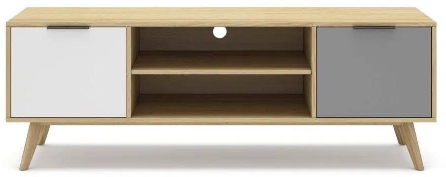 Tavolo TV in legno di pino di colore naturale 140x53 cm Elfa - Marckeric