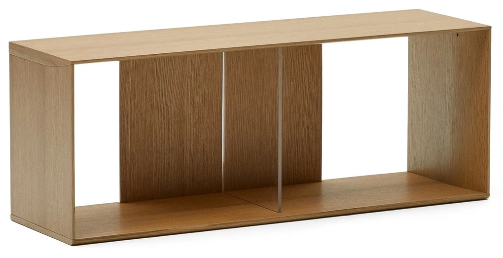 Kave Home - Modulo libreria grande Litto impiallacciato rovere 101 x 38 cm