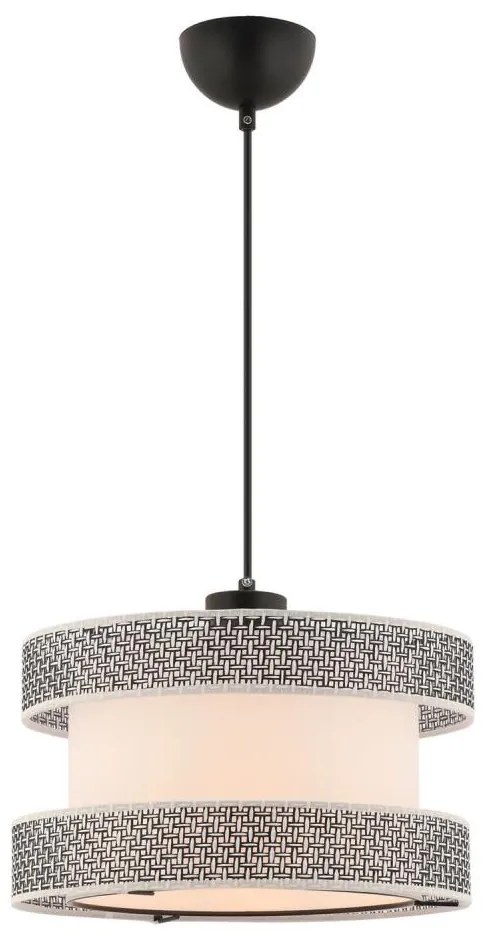 Lampadario a cavo HALO 1xE27/60W/230V crema/grigio