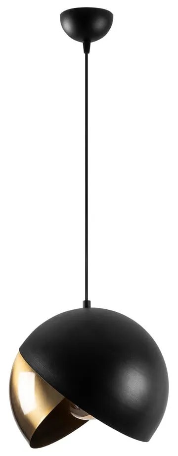 Lampadario nero/color bronzo con paralume in metallo ø 30 cm Pacman – Opviq lights